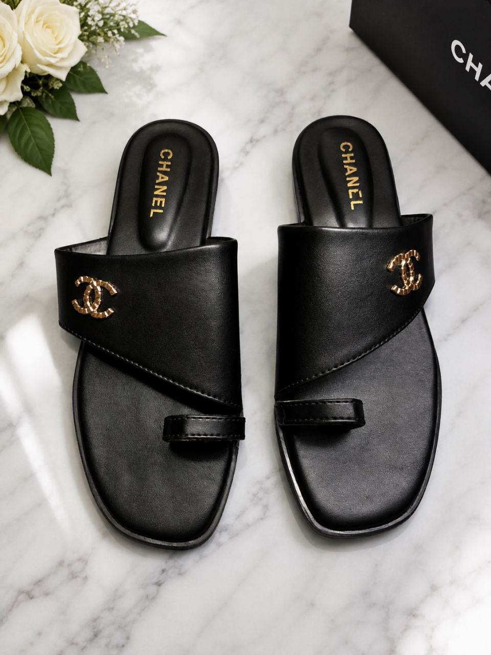 CHANEL Classic Black luke sandals