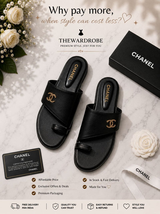 Midnight Luxe | Signature Black Comfort Sandals.🖤