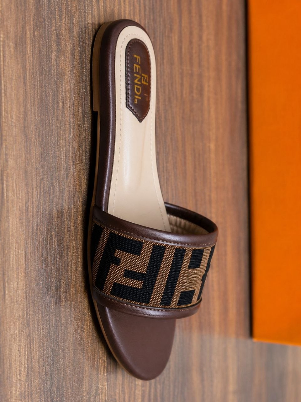 🤎 Luxe Signature | Premium Brown Slides