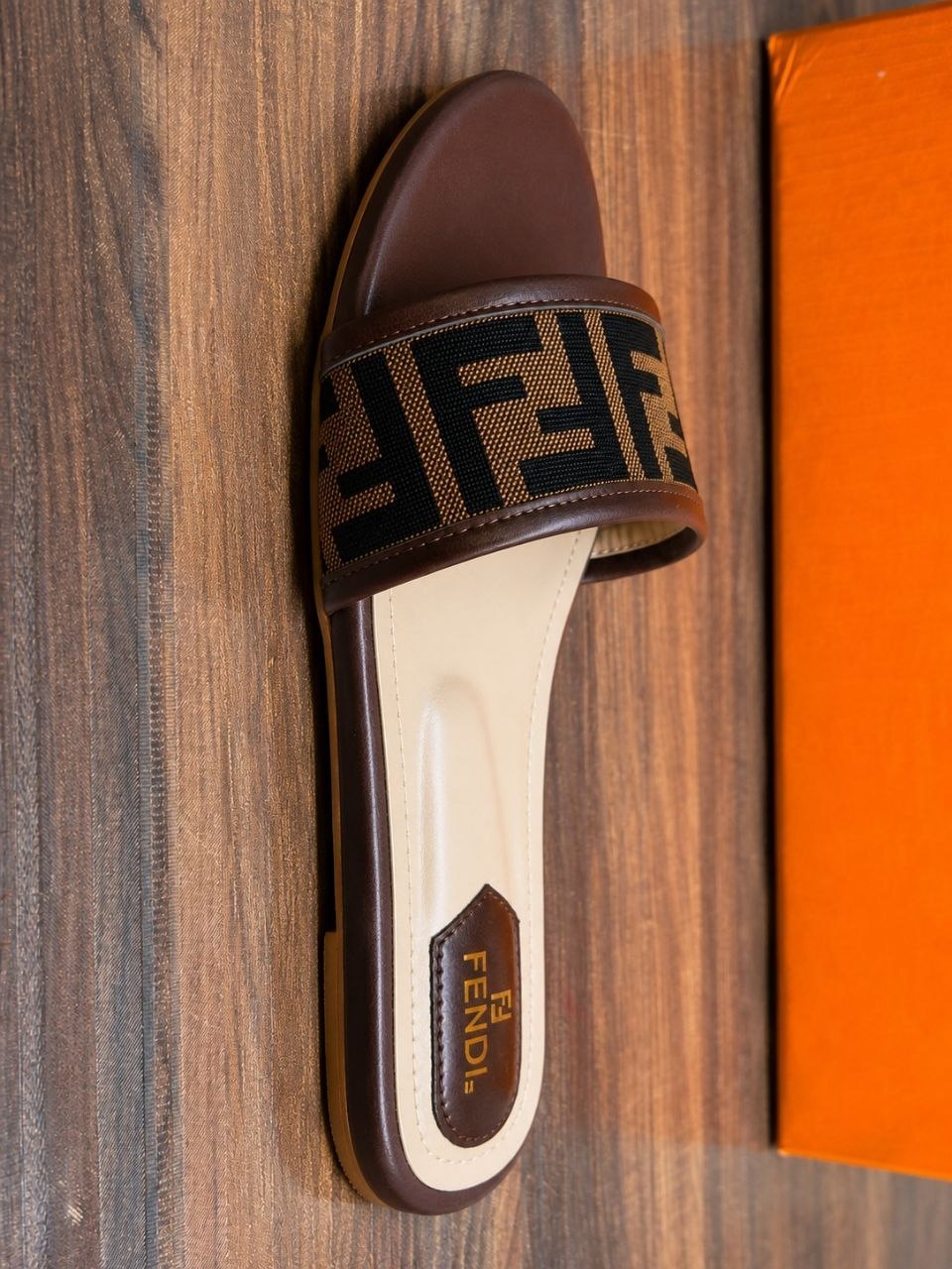 🤎 Luxe Signature | Premium Brown Slides